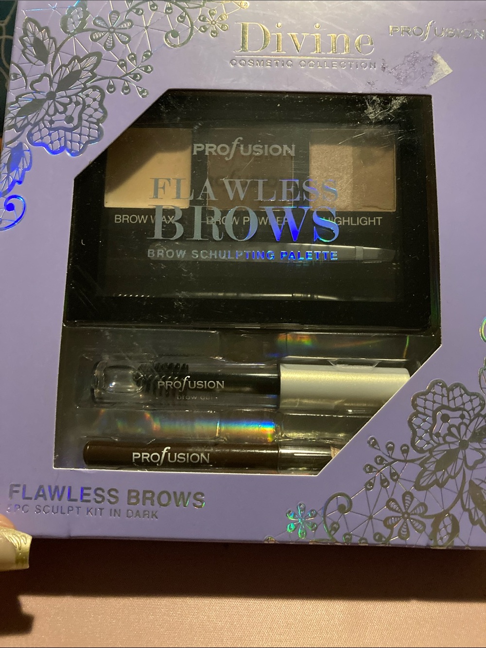 Profusion Cosmetics Flawless Brows Brow Sculpt Kit — Dark Brown